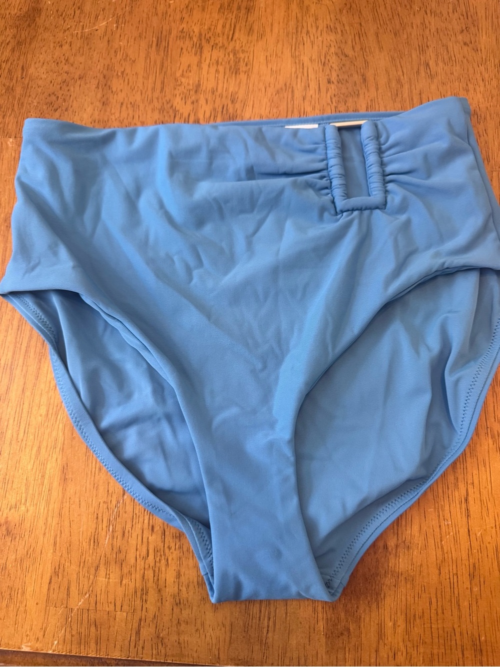 CALIA by Carrie Underwood Light Blue High-Waist Bikini Bottom